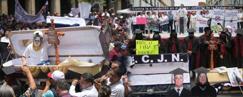 Ataúdes y cruces, la amenaza contra los ministros